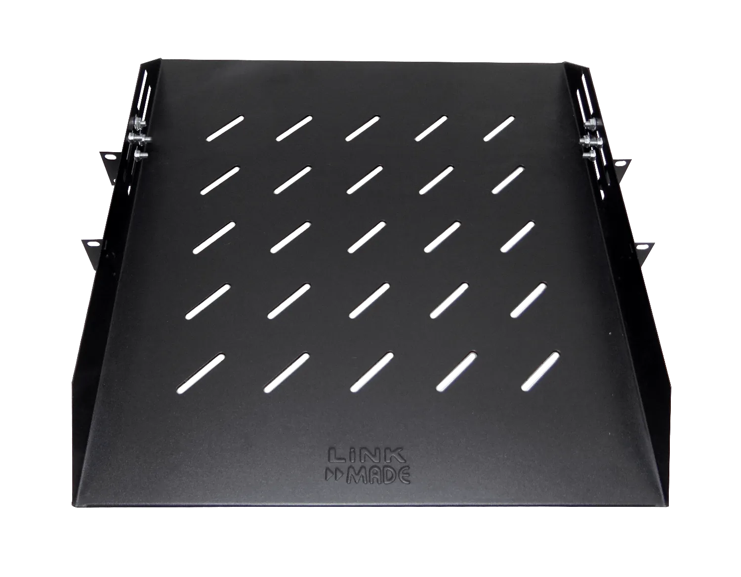 Bandeja Ventilada Ajustable LINKMADE RB1-CA5VL 1U 50cm Fondo Negra Central 2