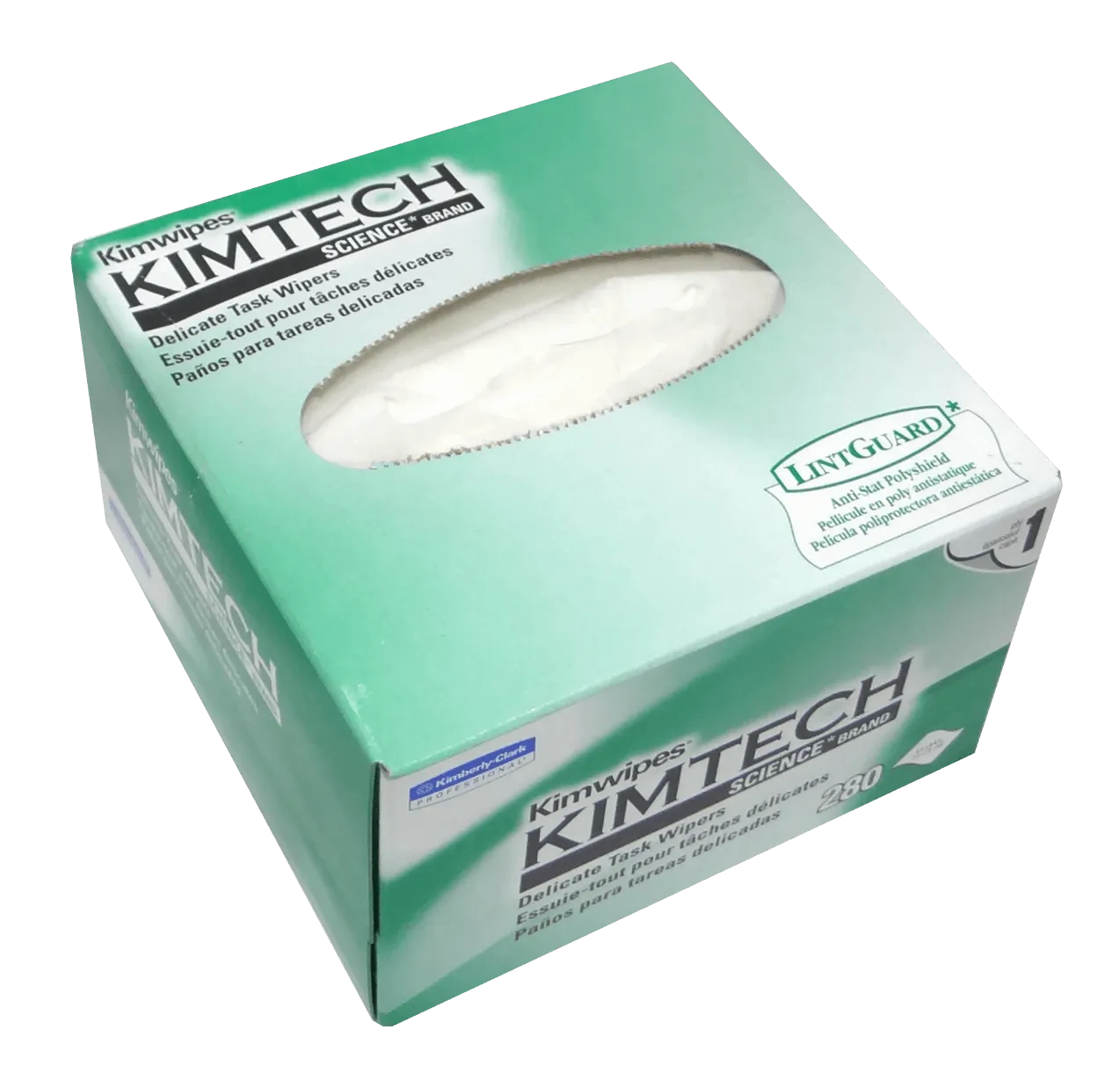 KIMWIPES 11x21cm 280-Panos Antiestaticos p/Fibra Optica Lintguard Limp 2
