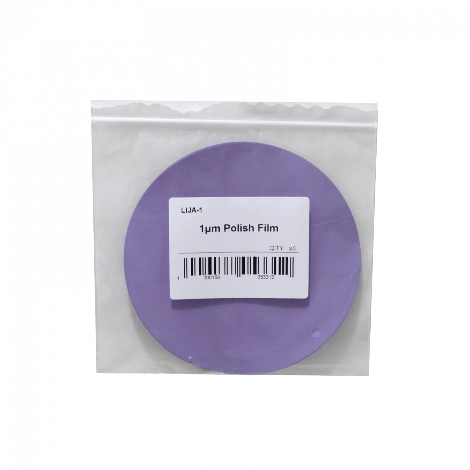 1um 1--Micras Lija p/Fibra Optica 4-Unidades Diametro-127mm Polish 2