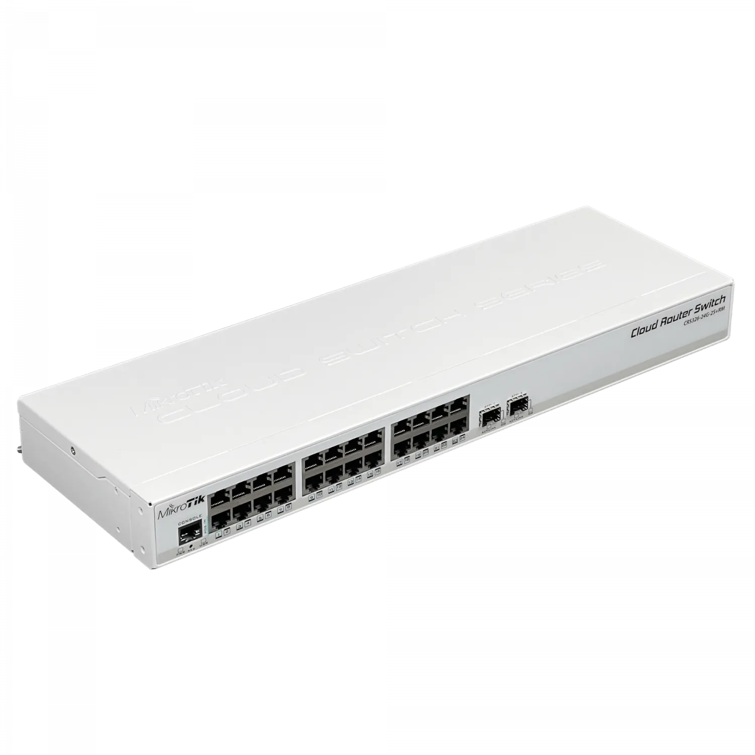 Switch MikroTik CRS326-24G-2S+RM 24x Gigabit 2x SFP+ 10G Rack Dual Boot RouterOS/SwOS 5