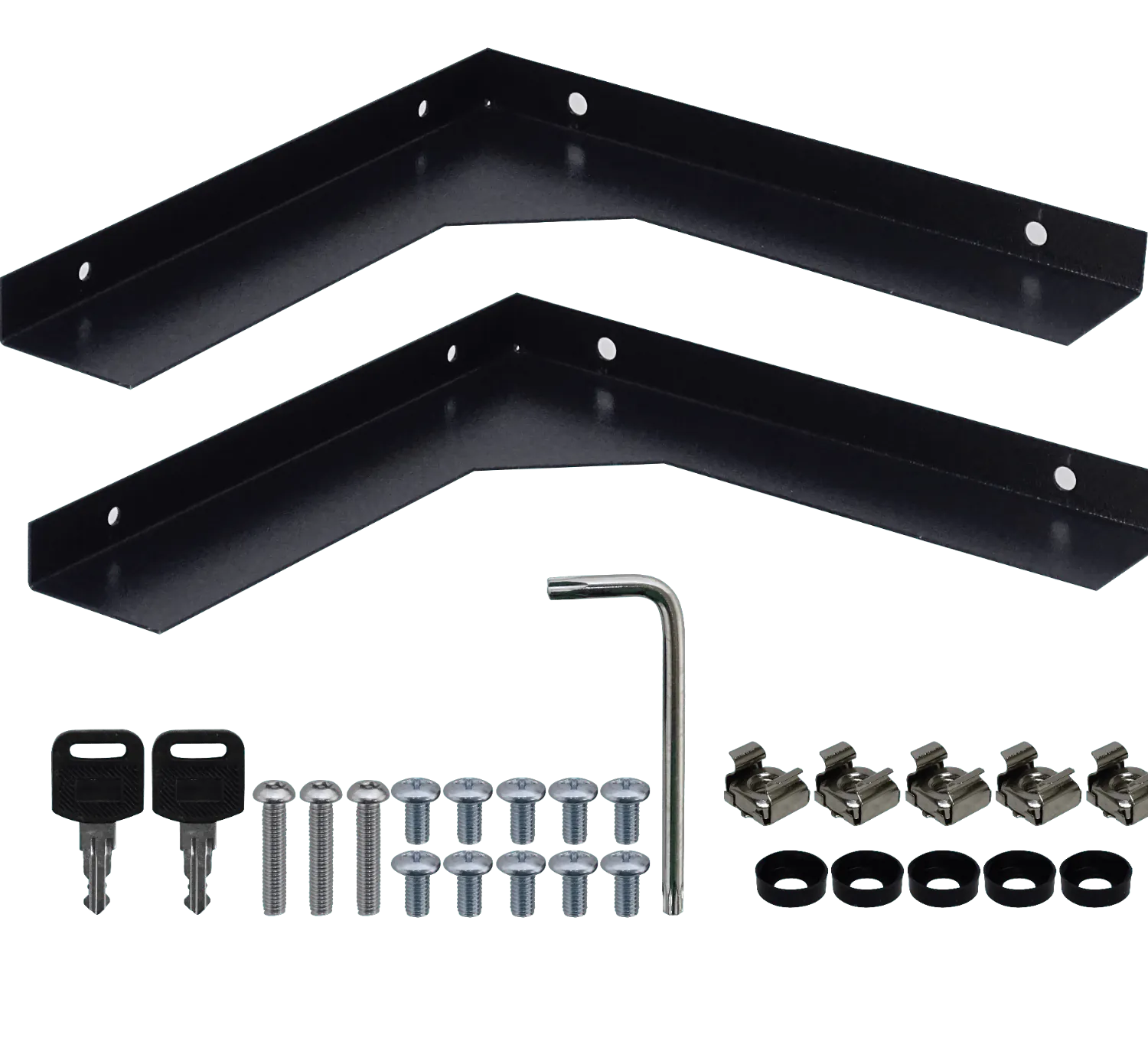 Gabinete Seguridad LINKMADE RK04-6LF 4U Fondo 60cm Negro Puerta de Fierro 4