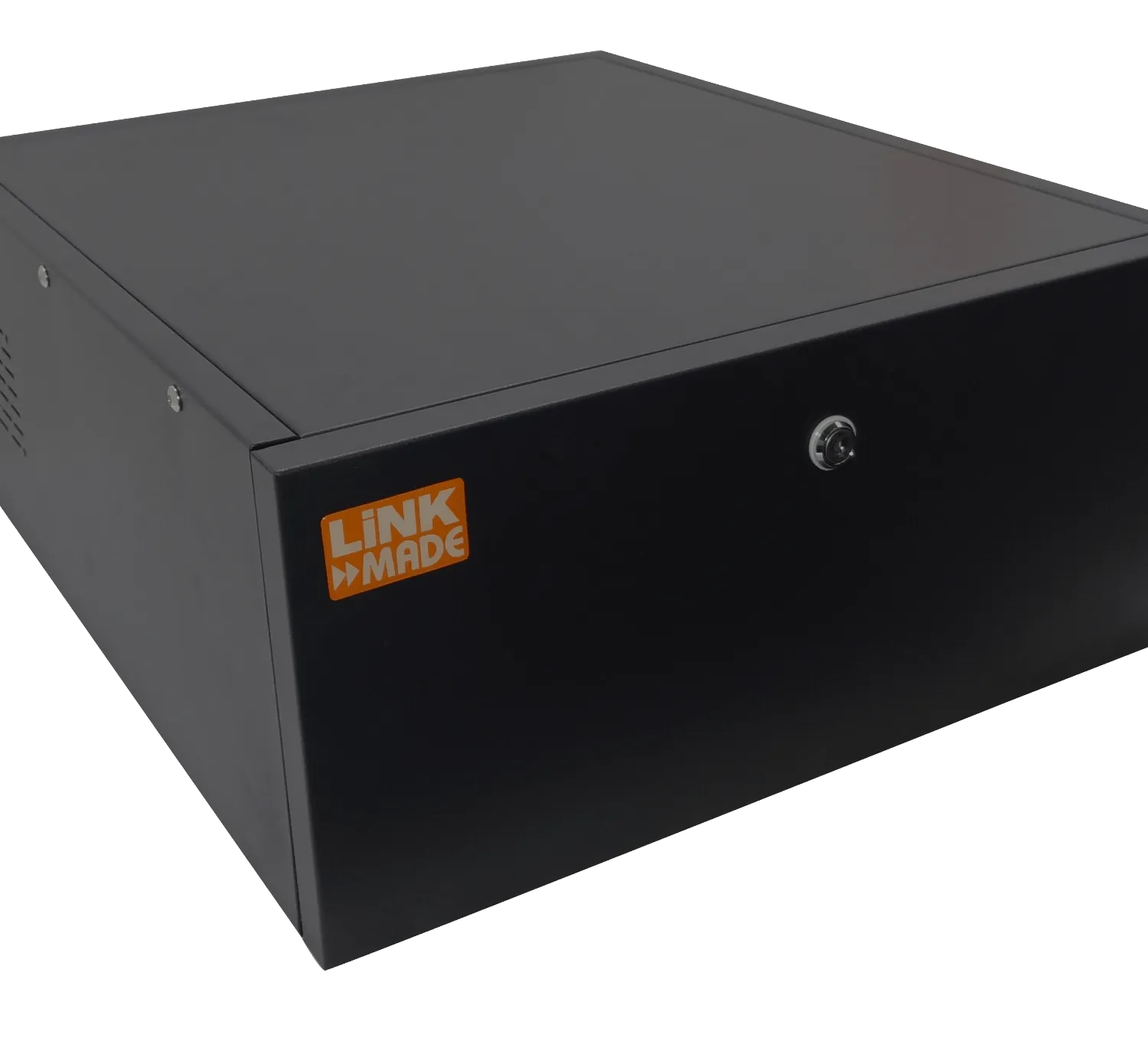 Gabinete Seguridad LINKMADE RK04-6LF 4U Fondo 60cm Negro Puerta de Fierro 2