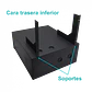 Gabinete Seguridad LINKMADE RK04-6LF 4U Fondo 60cm Negro Puerta de Fierro - Miniatura 3