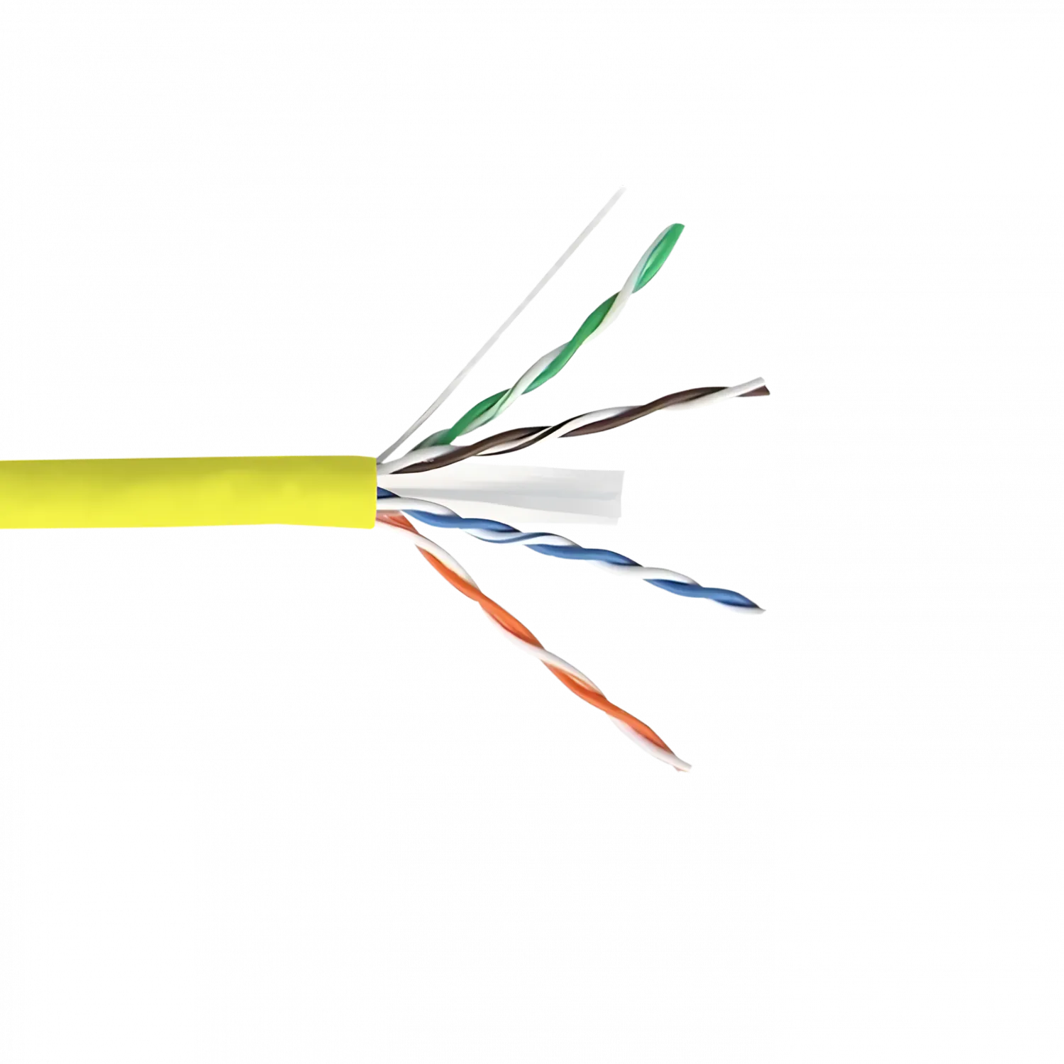 Caja Cable de Red LINKMADE Cat6 UTP 305mt Amarillo Unifilar PVC Cobre 4