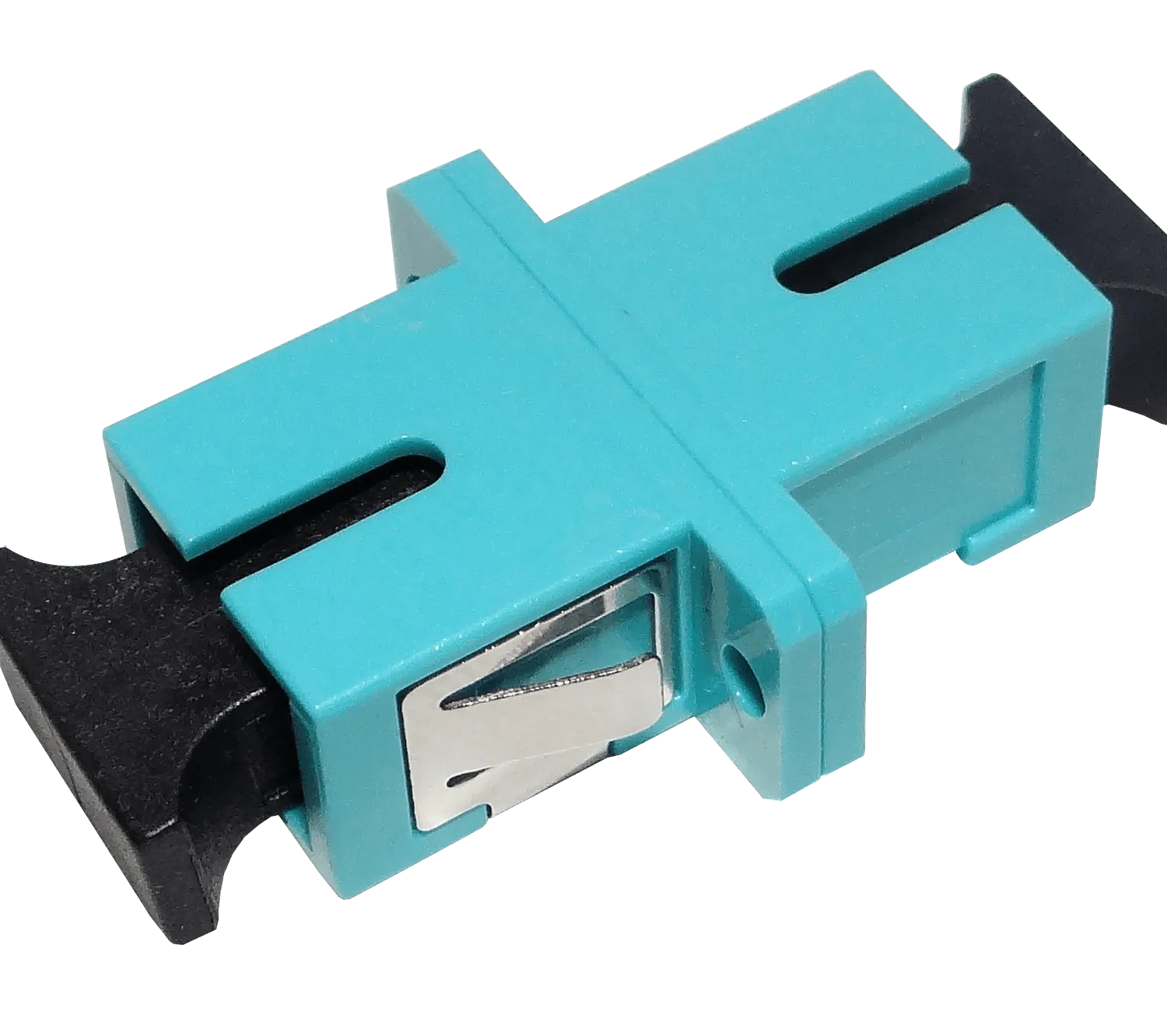 SC-SC Aqua OM3 SX-Simplex Copla p/Fibra Adaptador p/Cabecera-CL/Caja 2