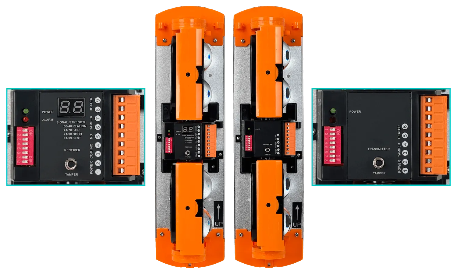 Infrarrojo 2-haz 150mts Interior-Exterior 9-30VDC 9-20VAC Rayo Lineal 6