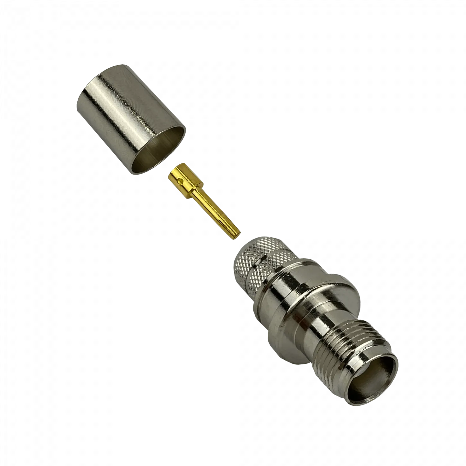 Conector coaxial TNC hembra crimpeable para cable CA400 LMR400 serie 400 2
