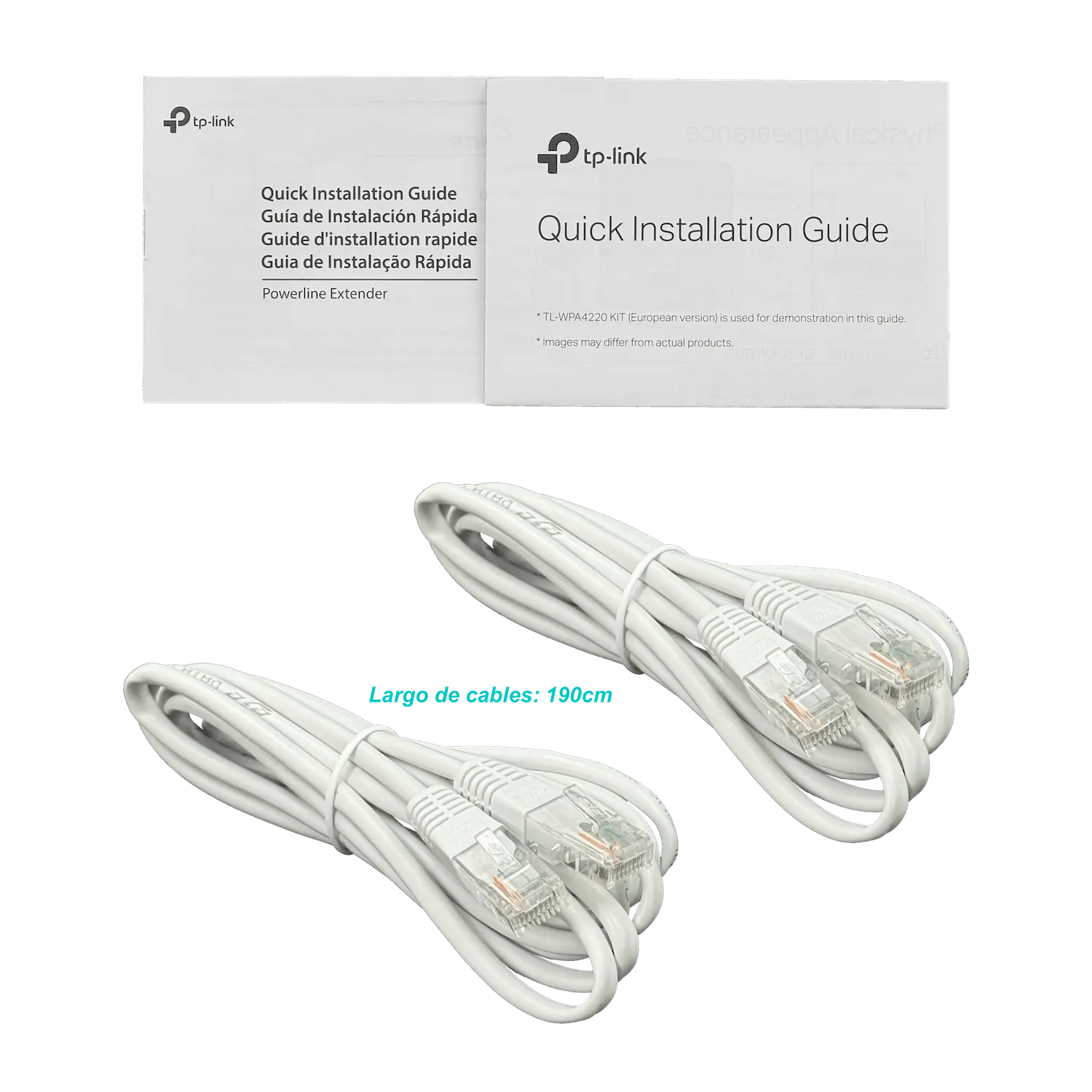 Kit Extensor Powerline WiFi AV600 TP-Link TL-WPA4220KIT, Hasta 600 Mbps, 2x Ethernet 10/100 Mbps 3