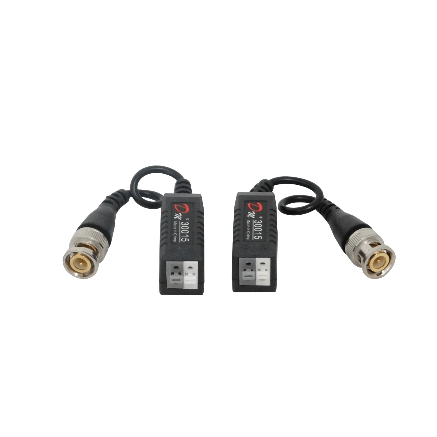 Balun Pasivo 1-Par 2 Unidades CCTV-UTP-BNC BNCM BNC-Macho DC-8MHz 2