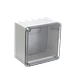 Caja estanca 200×200×130mm, ABS/PC, IP66, tapa transparente, AT-2020  - Miniatura 2