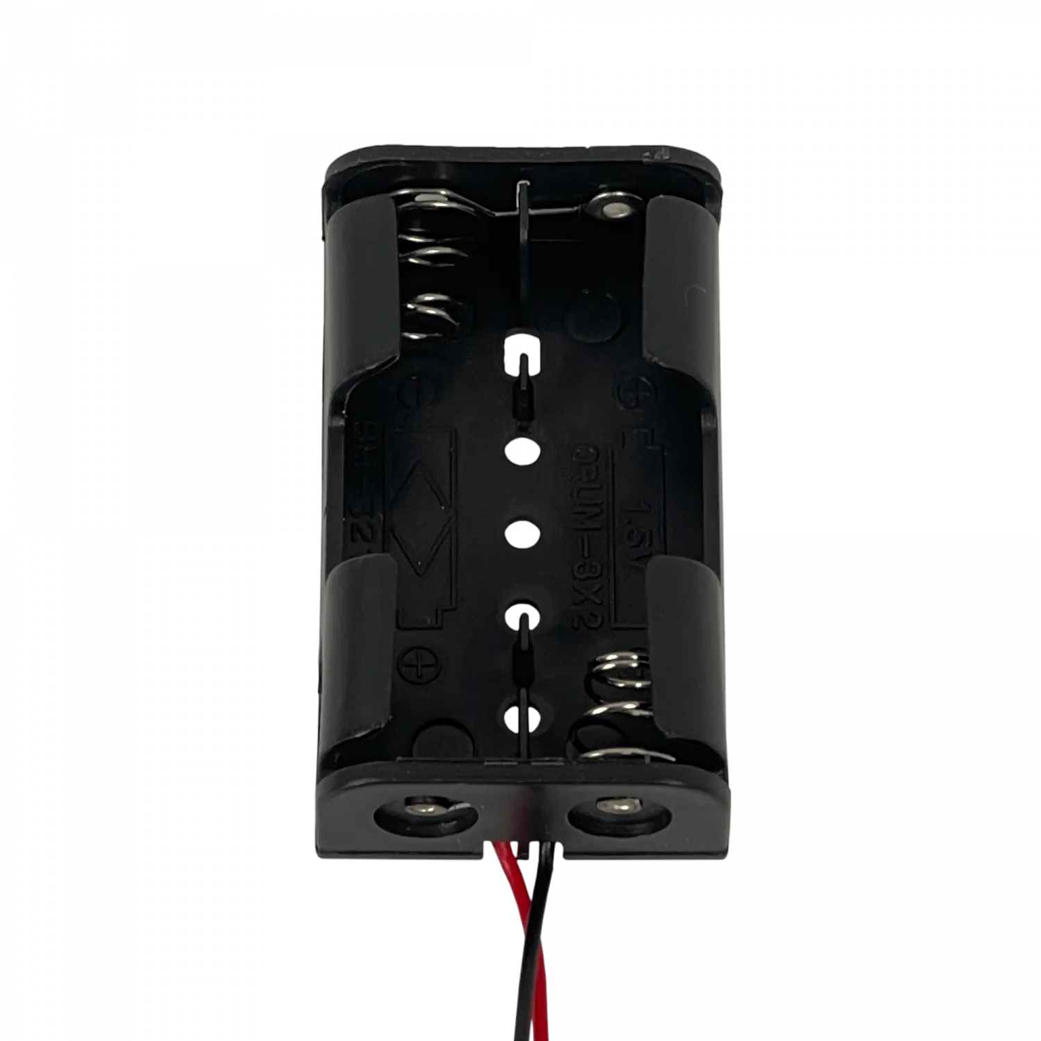 PORTA-2AA. Porta-Pila 2-AA Negro Cable-10cm 3