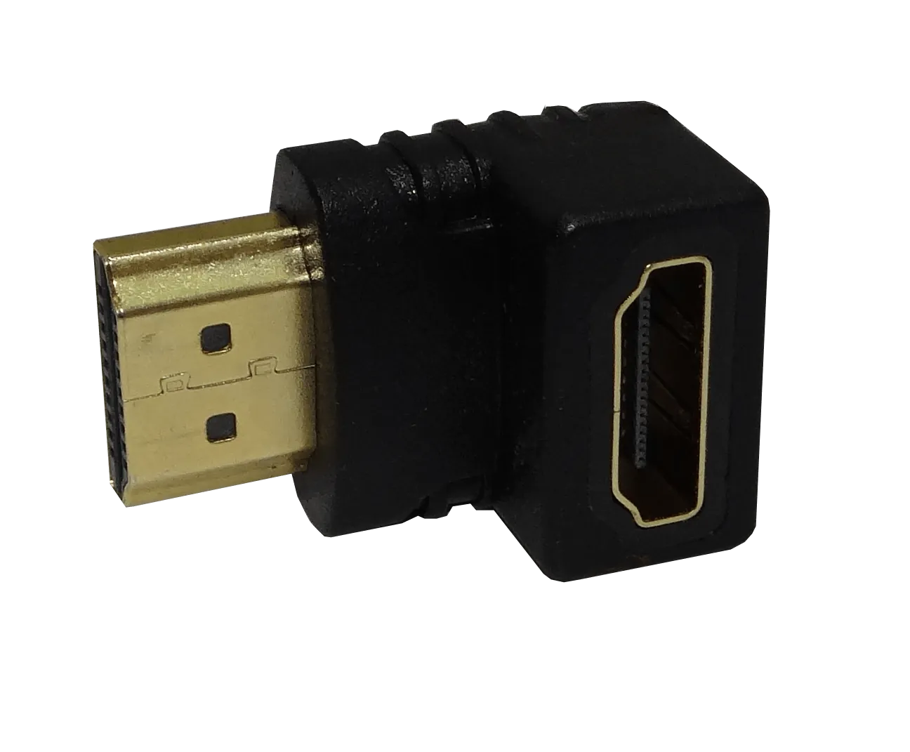 Adaptador HDMI 90° Ángulo Abajo Hembra a Macho H-M Conector Genérico 2