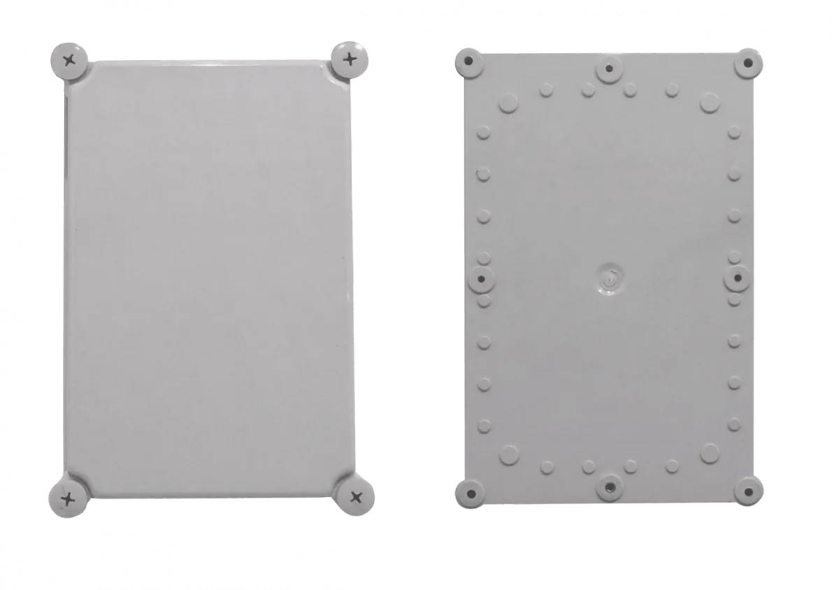 Caja plastica Tibox TJ-AG-2819-1 280x190x180mm gris IP66 RoHS con placa 4