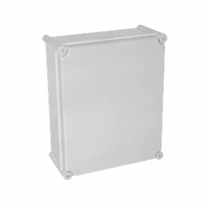 Caja Plástica TIBOX TJ-AG-3428, 340x280x130mm, Gris, IP66 con Placa