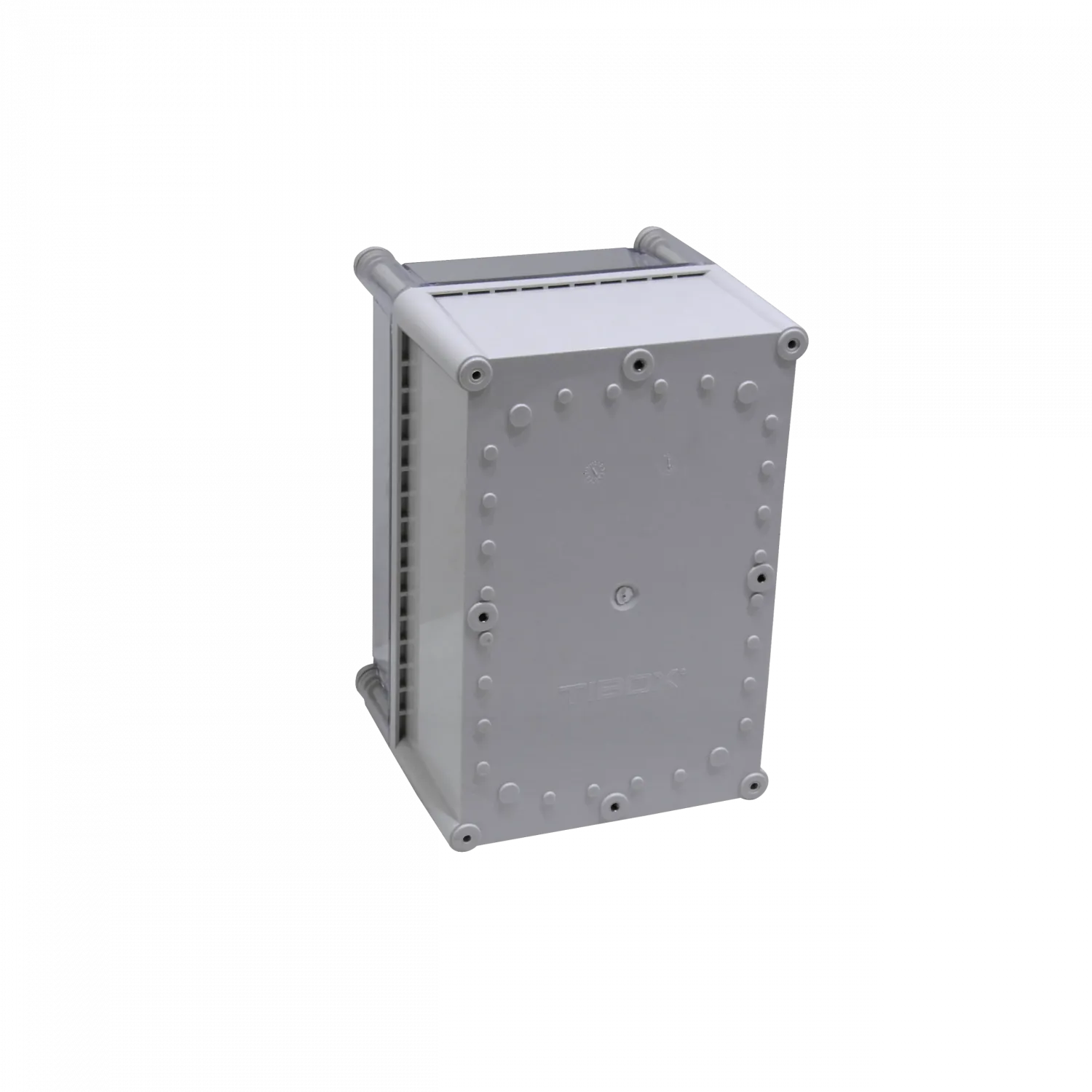 Caja ABS Tibox TJ-AT-2819-1 280x190x180mm IP66 tapa transparente con placa aluminio 5