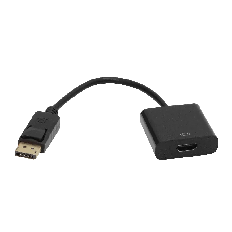 Adaptador HDMI Hembra a DisplayPort Macho, 1080p, 15cm, Negro 2