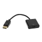 Adaptador HDMI Hembra a DisplayPort Macho, 1080p, 15cm, Negro - Miniatura 2