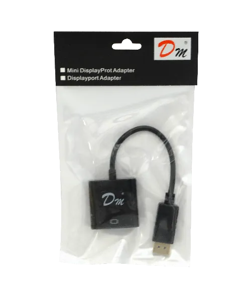 DisplayPort/DP-M a VGA-H Negro 15cm Adaptador Convertidor Video 2