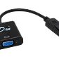 DisplayPort/DP-M a VGA-H Negro 15cm Adaptador Convertidor Video - Miniatura 3