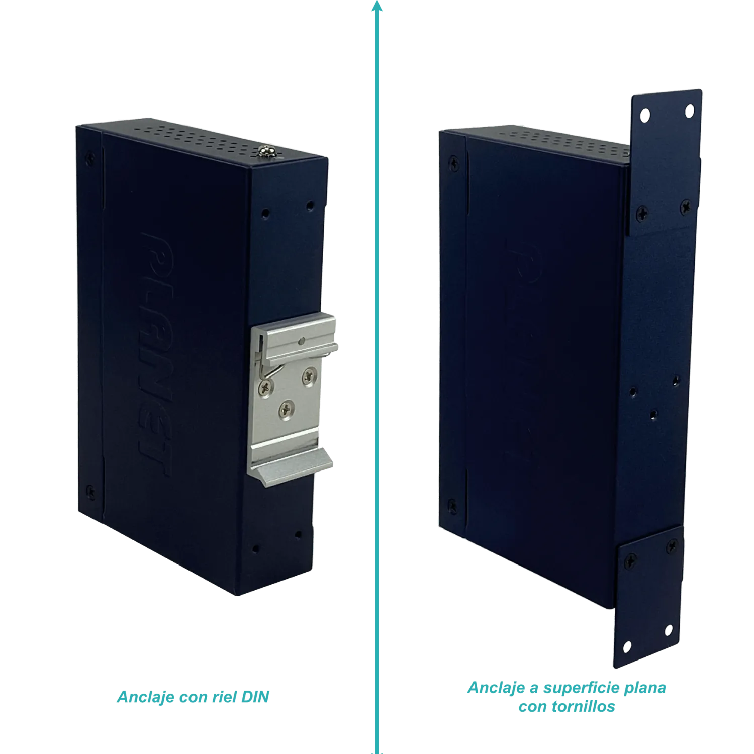 PLANET Switch 5-1000 in-60W 4-PoE-af/at Extender Riel-DIN Industrial 3