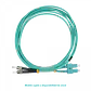 3mt ST-SC OM3 Multimodo MM Duplex Jumper Fibra 50/125um - Miniatura 5