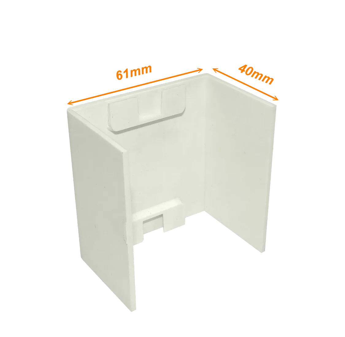 Unión Canal LINKCHIP 60x40mm CCA-6040-U, Blanca, para Canaleta QN6W 3