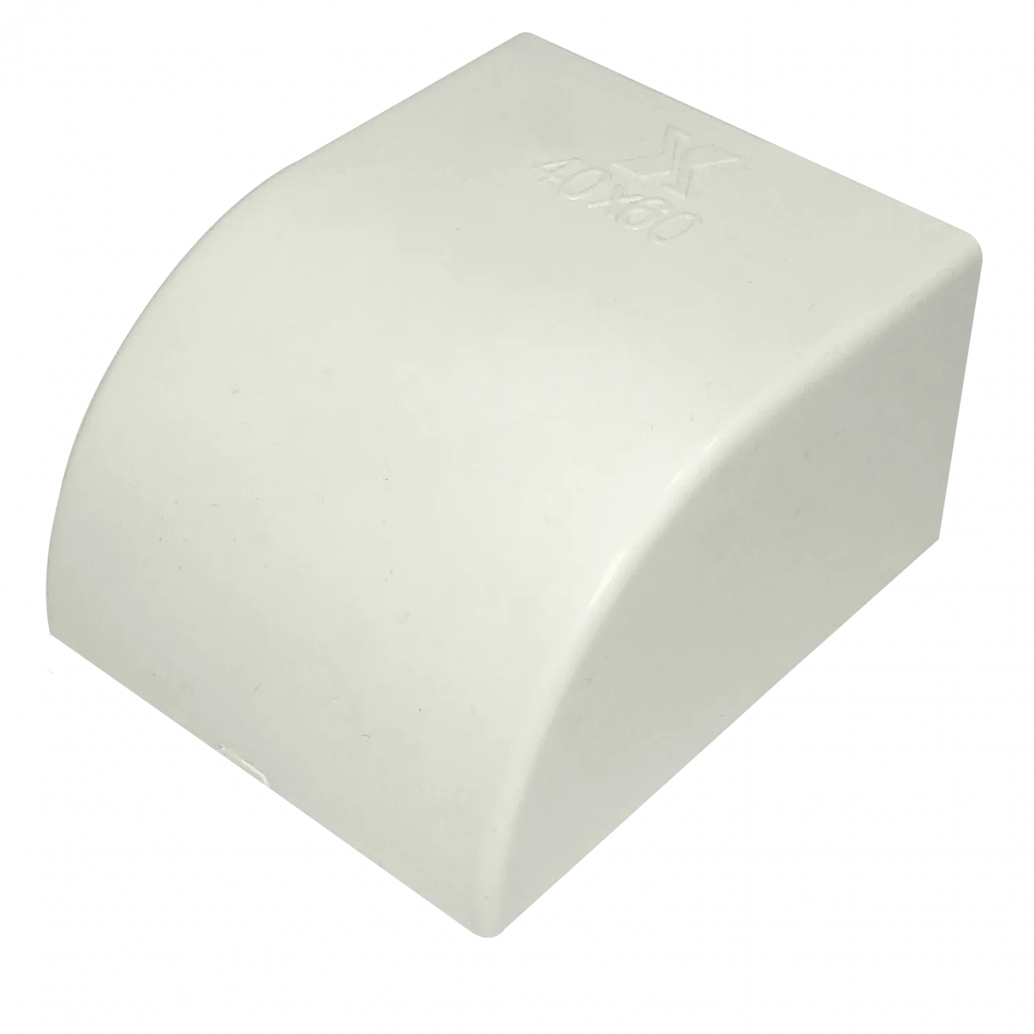 Tapa final LinkChip QN6F 60x40mm blanca para canaleta QN6W 4