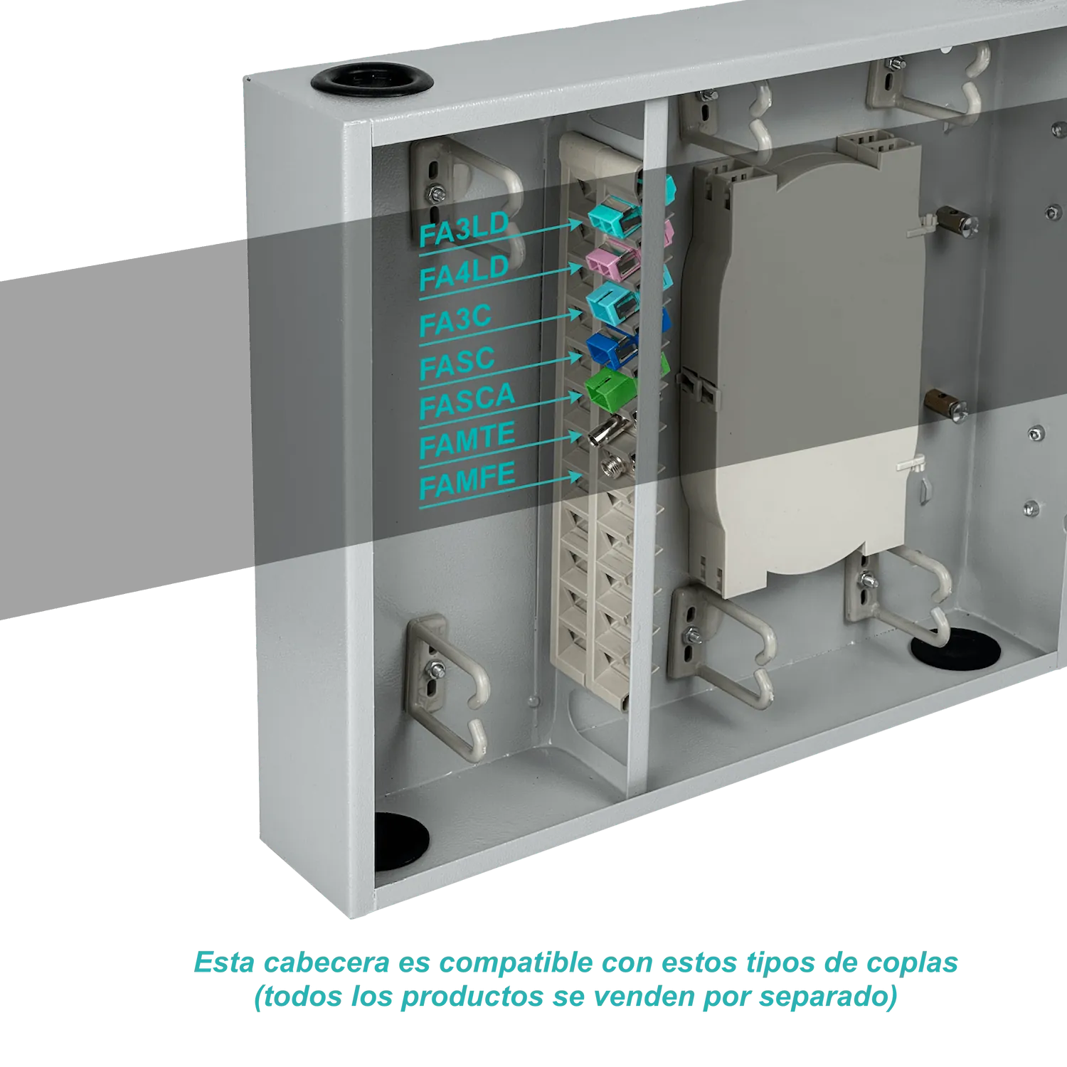 Caja de Distribución Mural para 48 Fibras Ópticas con Llave - CFM48CL 4