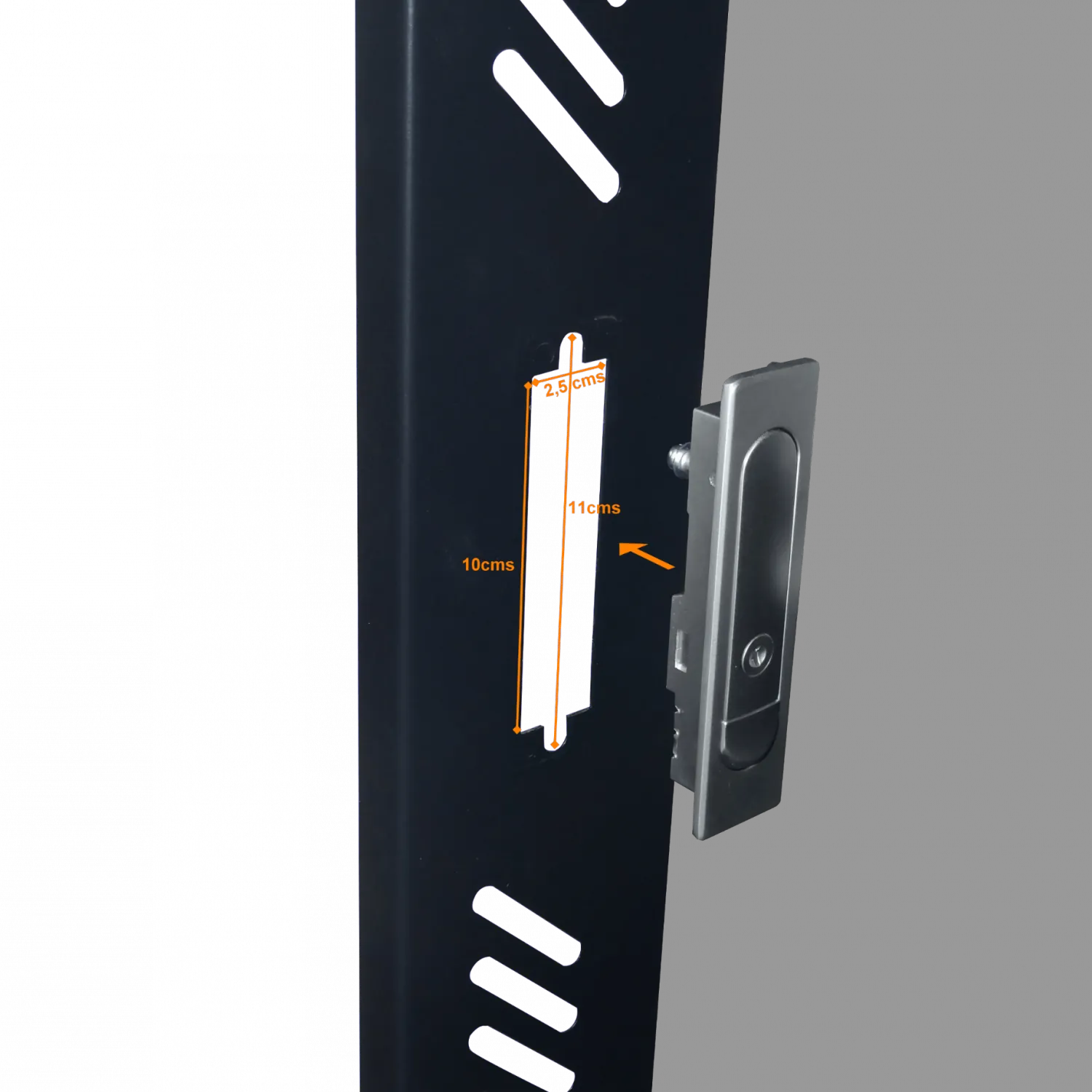 Cerradura Pivote LINKMADE FRONTLOCK con 2 Llaves para Rack Piso RK42 3