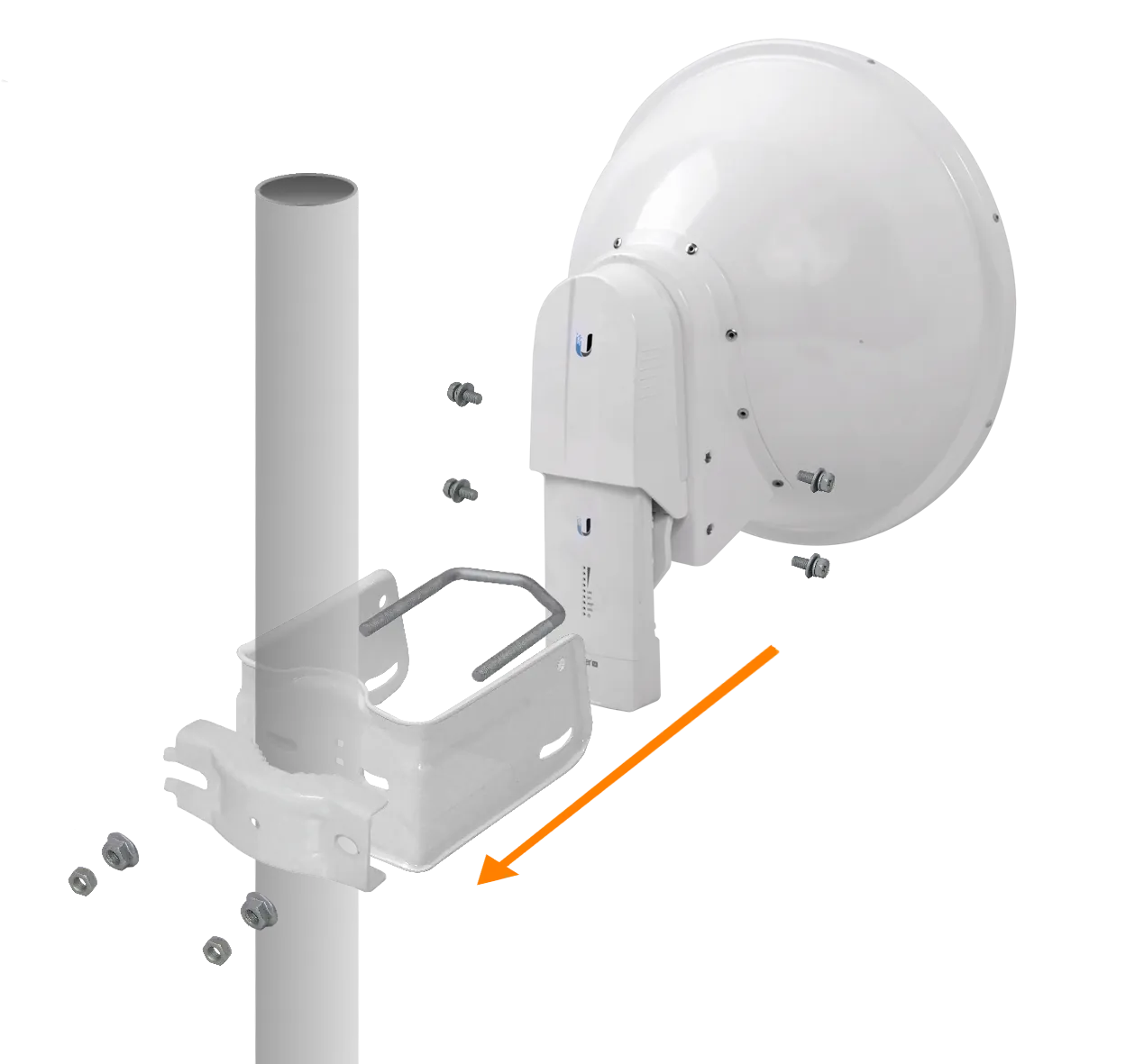 UBIQUITI Slant-45º Antena c/Radome 23dBi 5Ghz 2-RPSMA req-Rocket/AF-5X 4