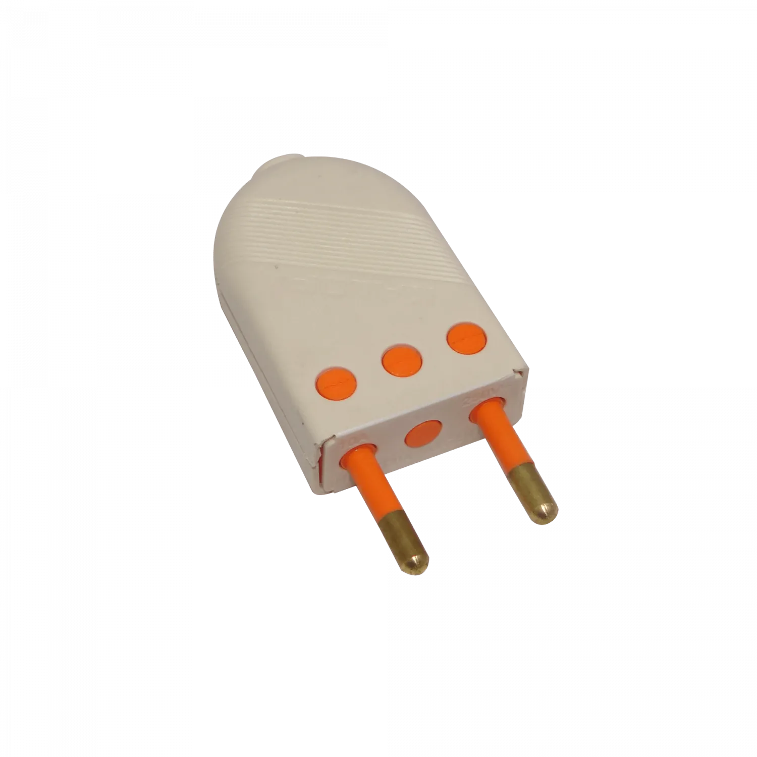 KALOP 2P Blanco 10A SEC-60477 Enchufe Macho Volante sin-Tierra KL44400 2
