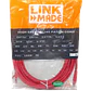 Cable Patch Cruzado LINKMADE Cat6 7.5mt Rojo U/UTP CrossOver 568A/568B - Miniatura 3