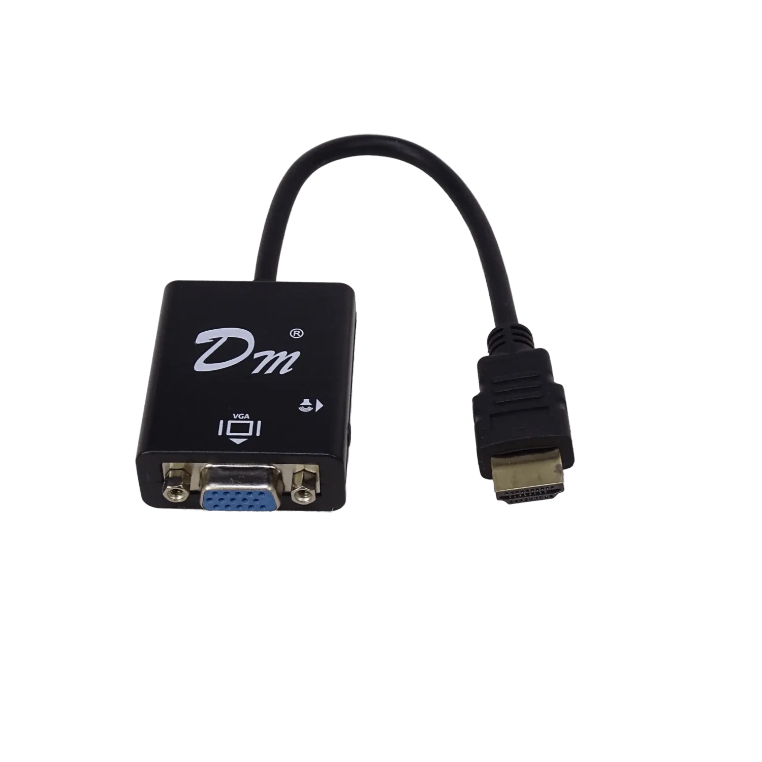 Convertidor HDMI Macho a VGA DB15 + Salida Audio 3.5mm, Video Adaptador 2