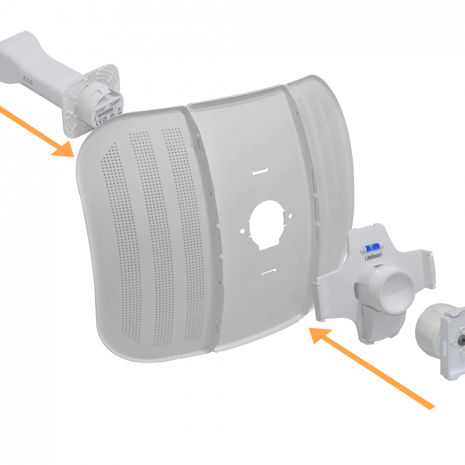 UBIQUITI LiteBeam-M5 23dbi 25dBm inc-PoE25V-5W 1-100 1x1-SiSo AirMaxM5 4