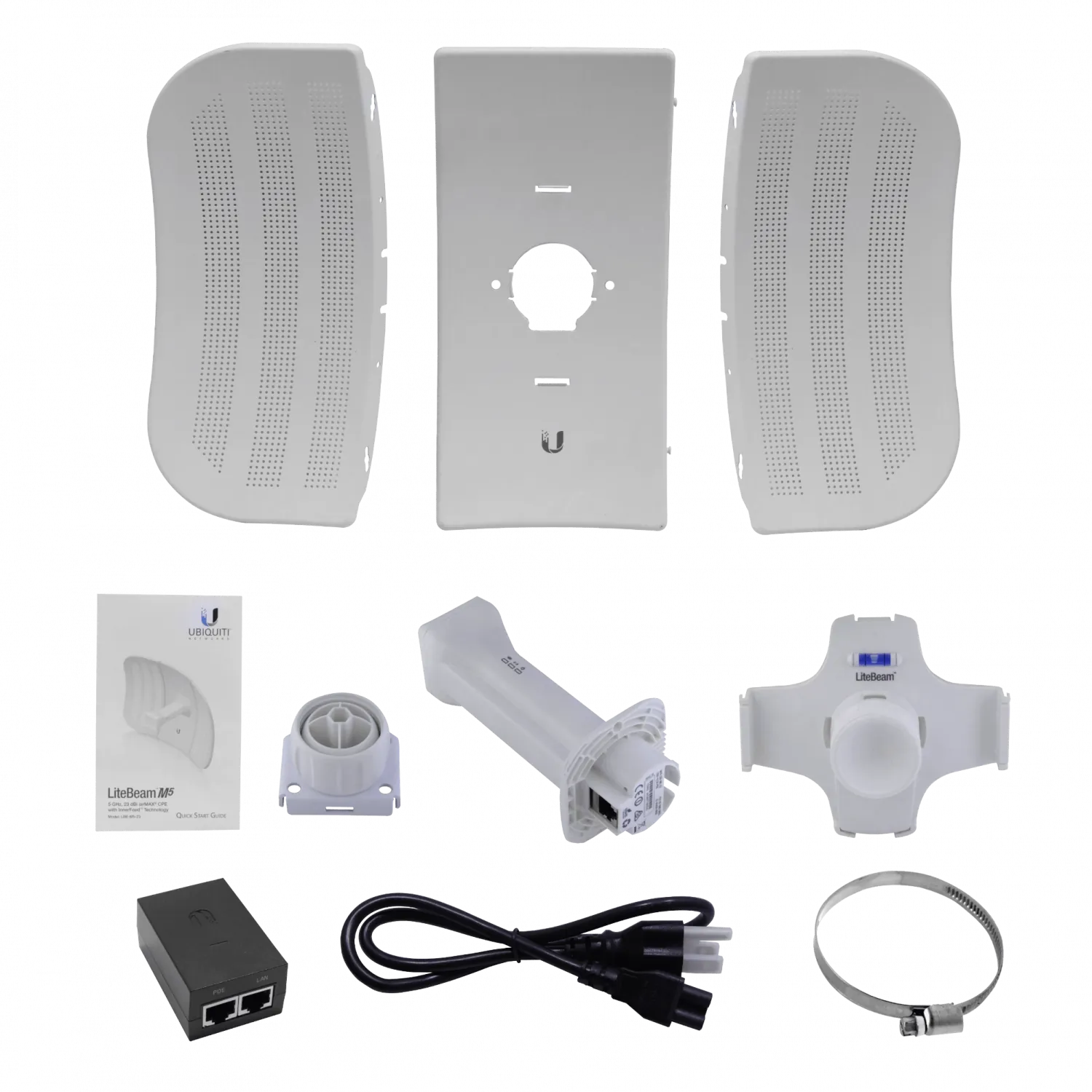 UBIQUITI LiteBeam-M5 23dbi 25dBm inc-PoE25V-5W 1-100 1x1-SiSo AirMaxM5 6