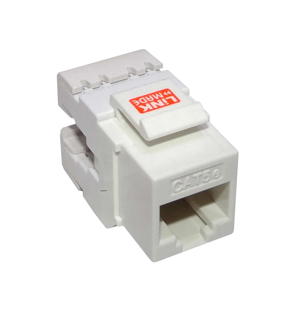 Faceplate Keystone Cat5E LINKMADE KP5WL-1 Blanco 180 U UTP Punchable Herramienta 2