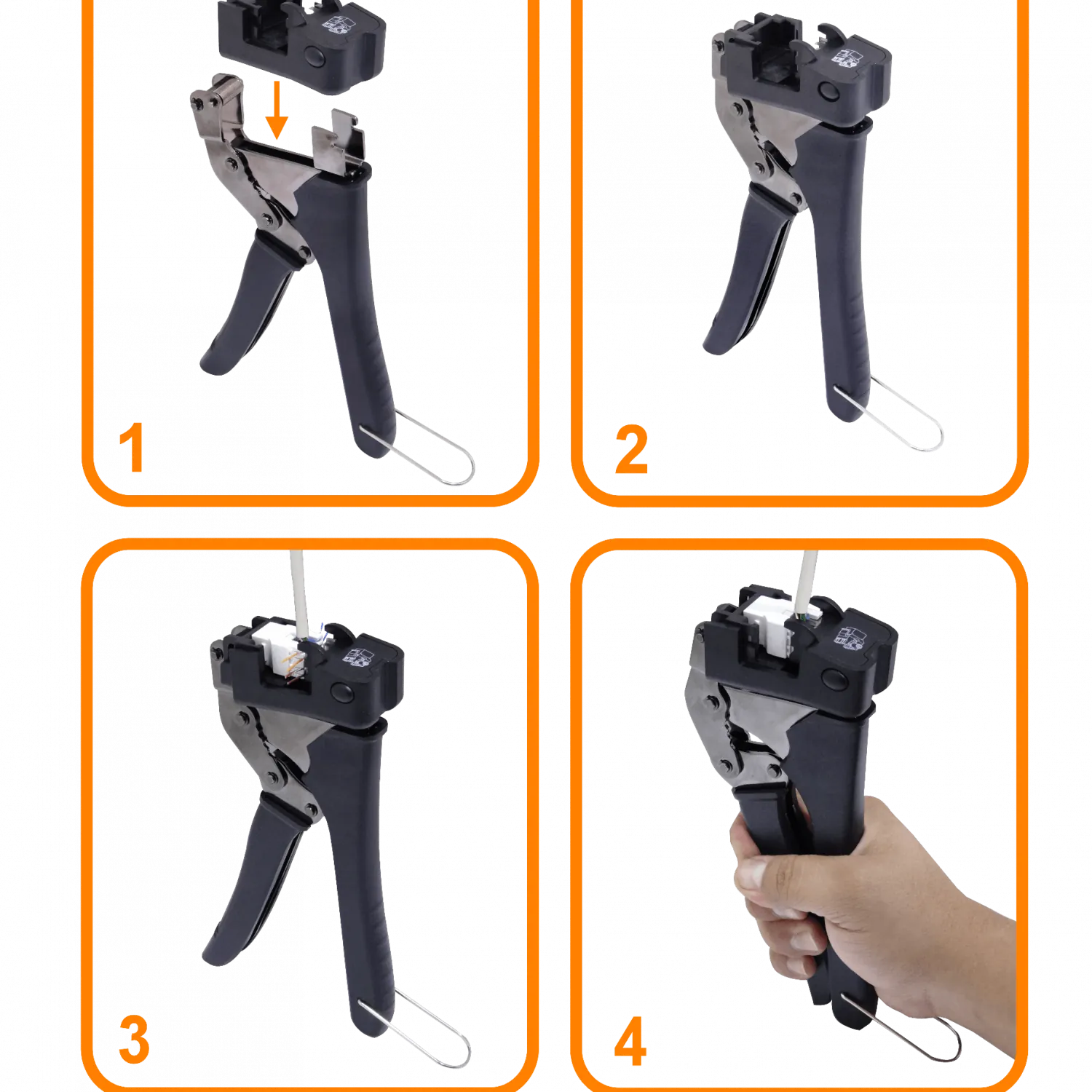 Herramienta Punchadora LINKMADE KPT para Keystone KP5WL-1 y KP6WL-1 2