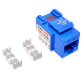 Keystone Punchable LINKMADE KP6AL Cat6 Azul U UTP RJ45 Conector Hembra - Miniatura 3