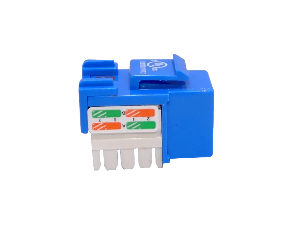 Keystone Punchable LINKMADE KP6AL Cat6 Azul U UTP RJ45 Conector Hembra 4