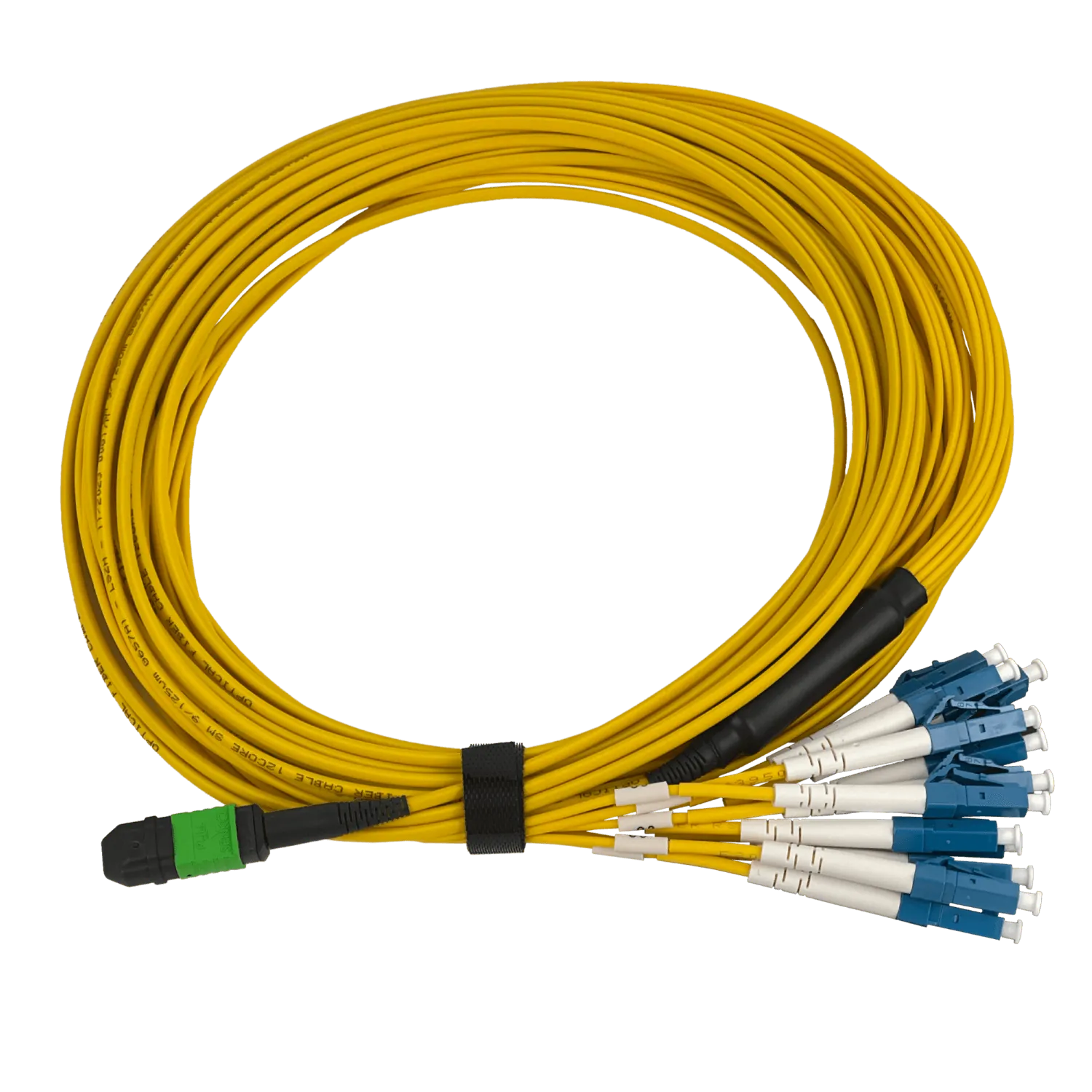 6mt 12-LC/1,5mt 1-MPO/4,5mt MonoModo SM Jumper Cable Fibra 9/125um 2
