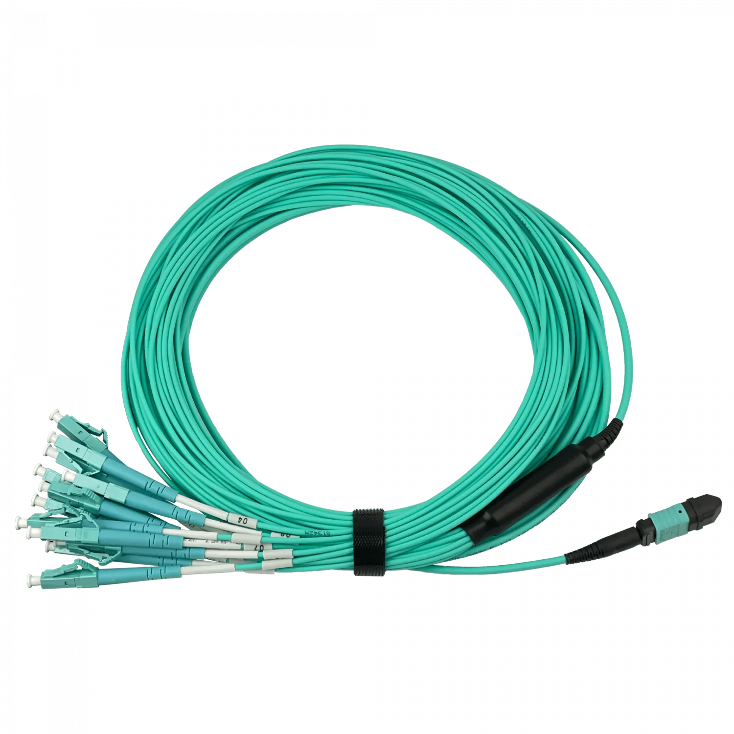 6mt OM3 12-LC/1,5mt 1-MPO/4,5mt MultiModo MM Jumper Cable Fibra 4