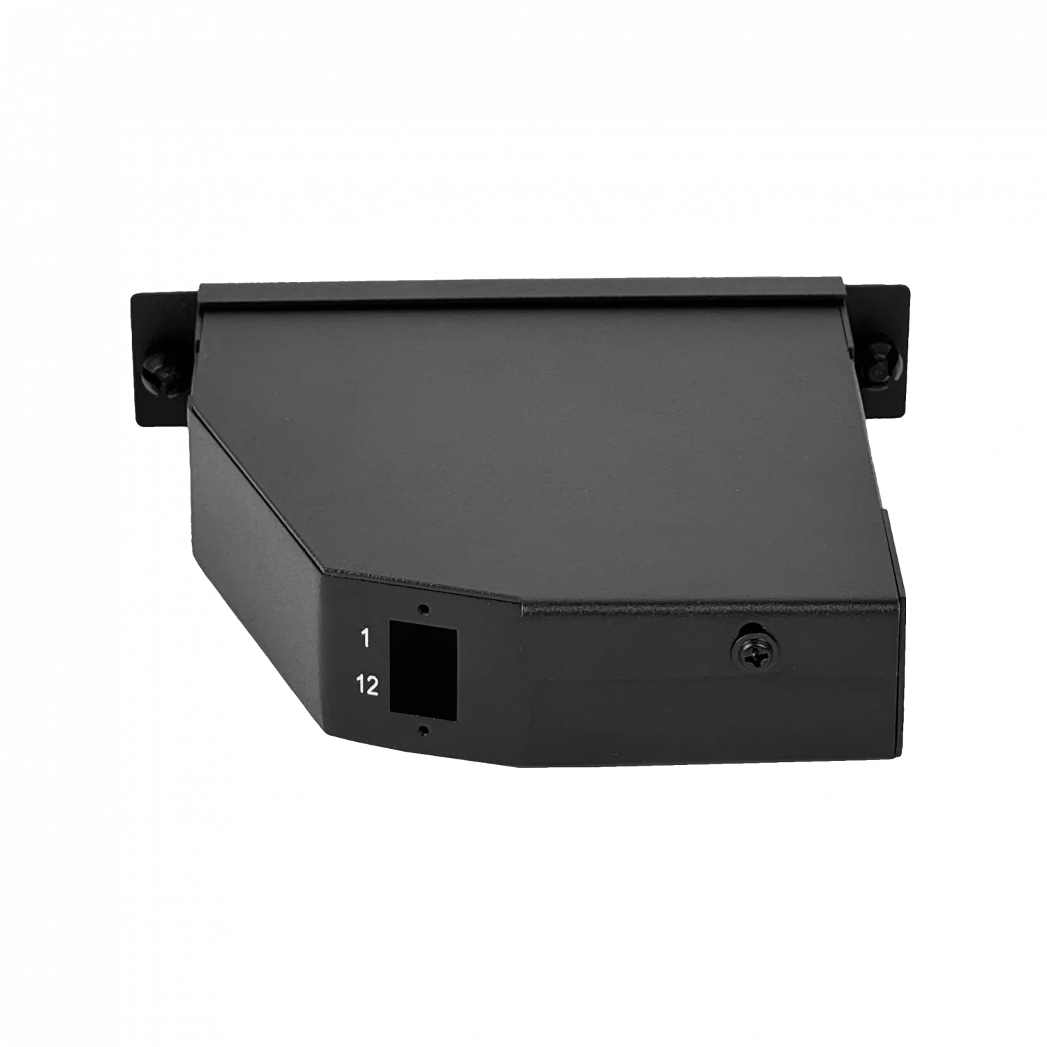 Cassette Vacío para Panel 1U-3P 130mm 6-SC/LC 1-MPO Negro Metálico - CAVACIO 3