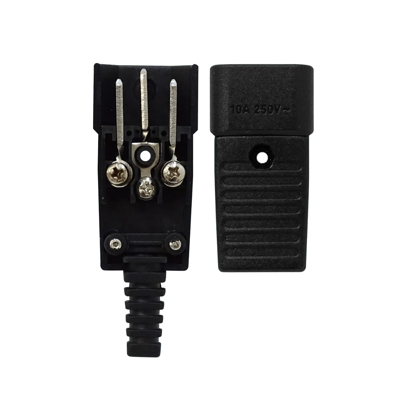 Enchufe Macho C14 Volante Computacion 10A Negro 2