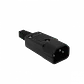 Enchufe Macho C14 Volante Computacion 10A Negro - Miniatura 3