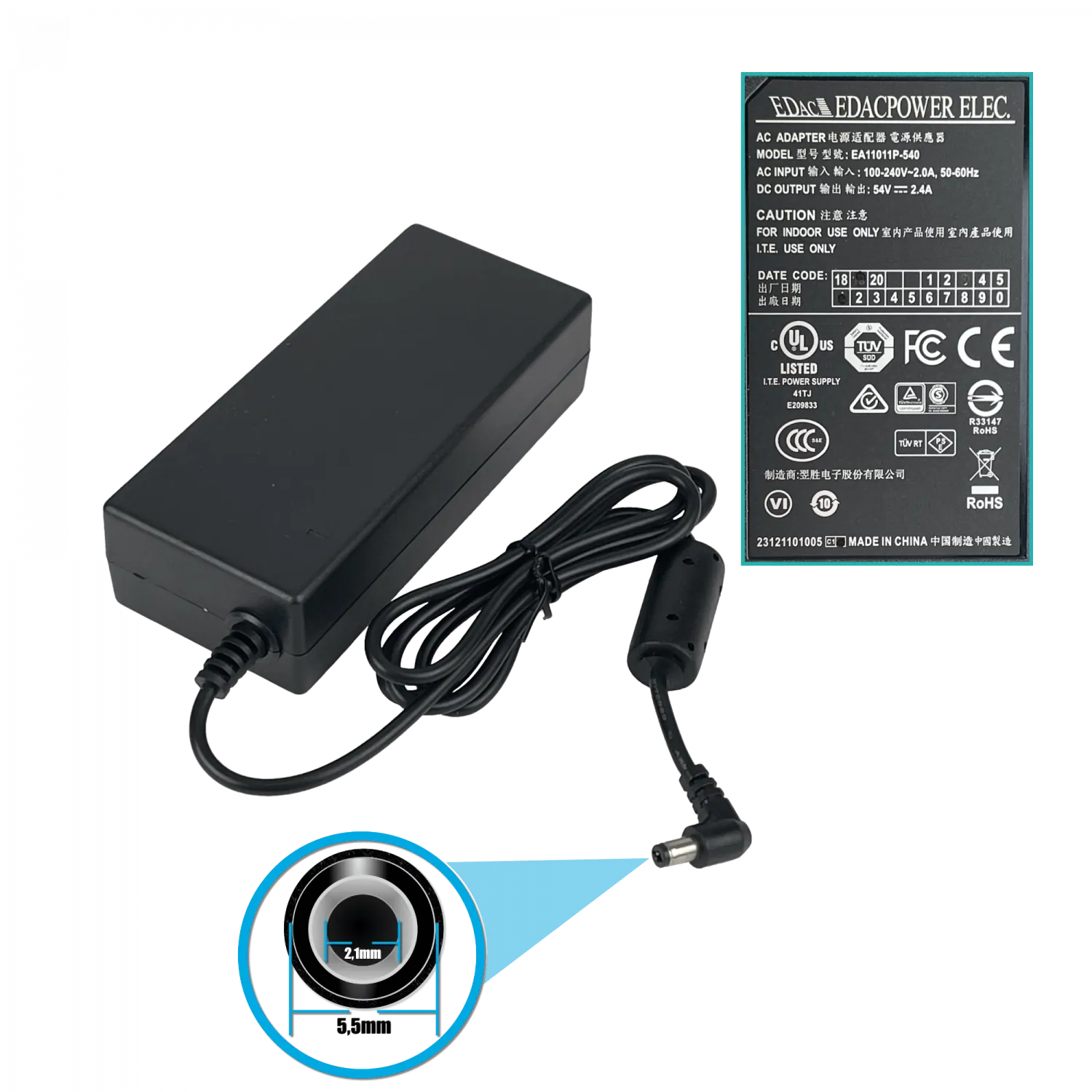 Hub Inyector PoE+ de 4 Puertos PLANET HPOE-460, 120W, Soporte Gigabit, Potencia 54V  3
