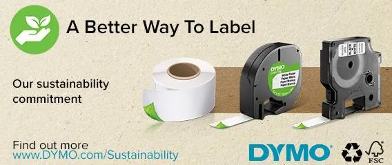DYMO 12mm Negro en Fondo Blanco Cinta 7mt D1-Label Cassette 14
