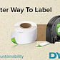 DYMO 12mm Negro en Fondo Blanco Cinta 7mt D1-Label Cassette - Miniatura 14
