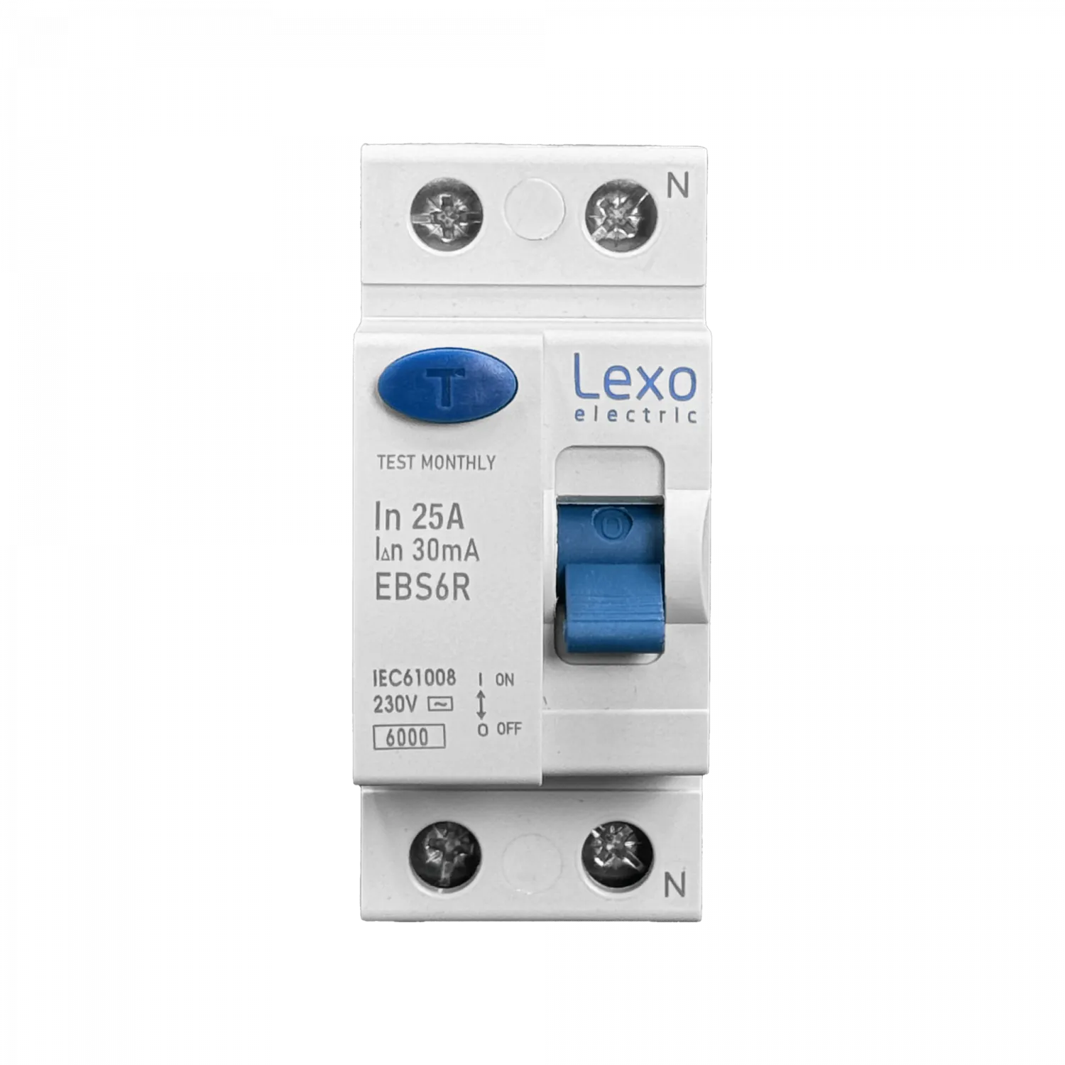 LEXO 2x25A 2P 30mA Interruptor Diferencial RKN Proteccion Riel-Din 4