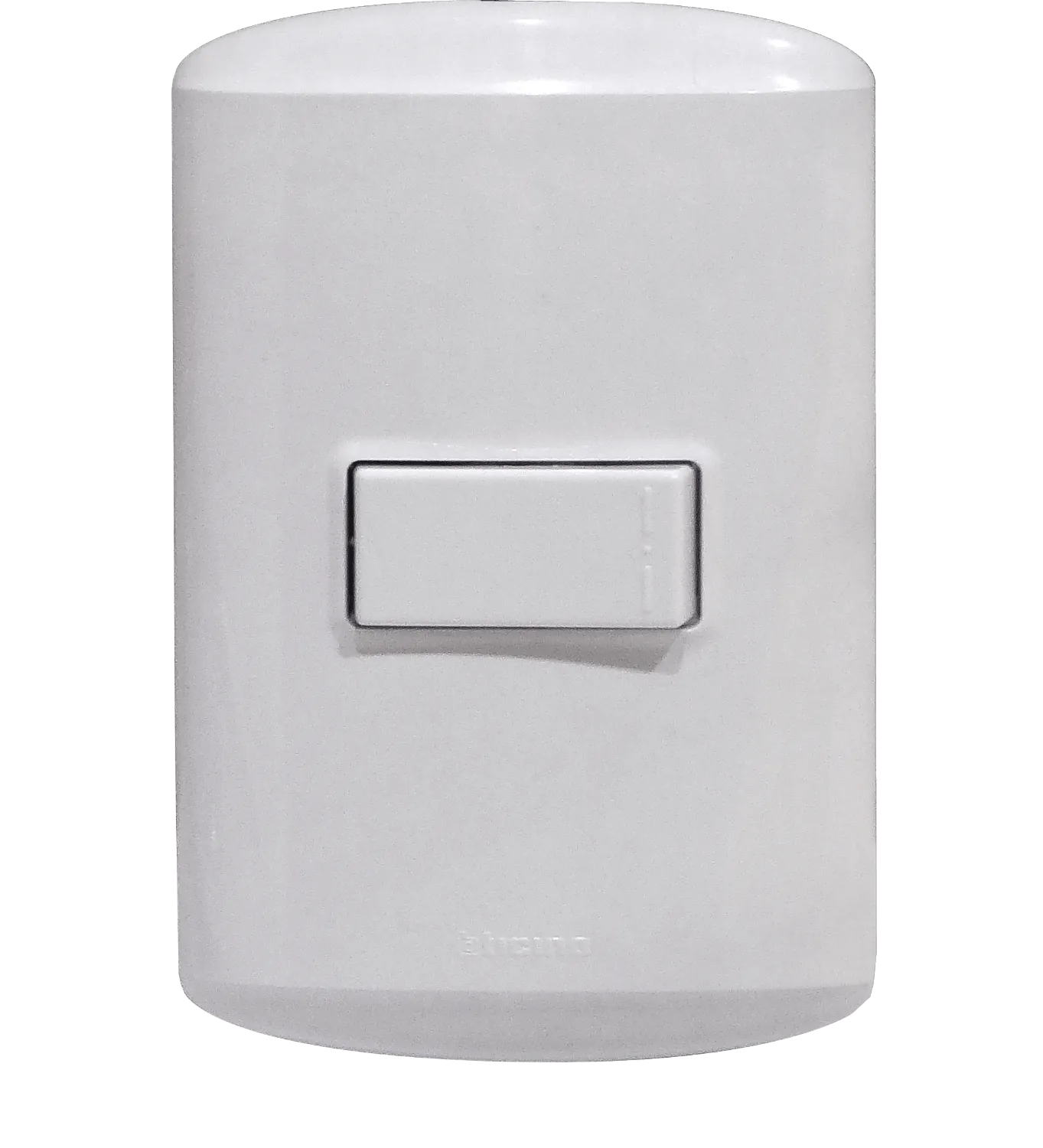 BTICINO MODUS 1-INTERRUPTOR-10A UNIPOLAR-912 C/BASE/TAPA BLANCA ARMADO 2