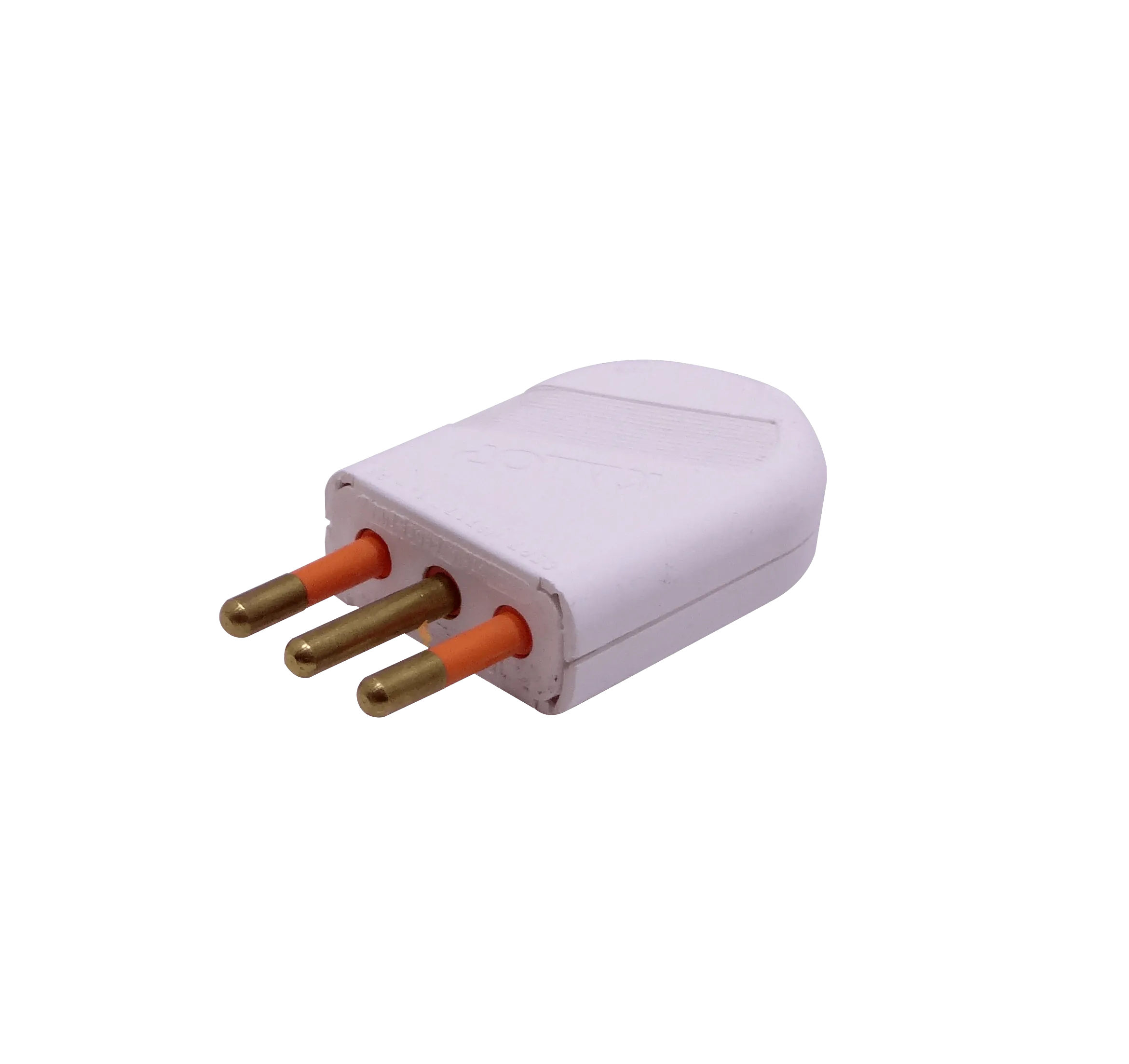 KALOP 2P+T Blanco 10A SEC-60477 Enchufe Macho Volante c/Tierra KL44404 2
